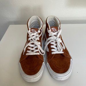 VANs SK8-Hi Camel Suede High Tops Size 8 Women